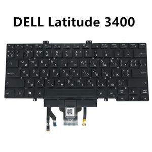 US UA Backlit -Tastatur für Dell Latitude 7400 3400 5400 5401 Ukrainer Schwarzer Zeiger Backlight 057T39 57T39 PK132FB2A13 DLM18G7 240418