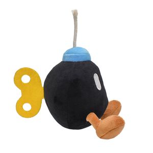 15 -cm mała gra zabawka pluszowa czarna kopalnia śmieszne komiks bomberman plushie home sofa dekoracja wypchana zabawka