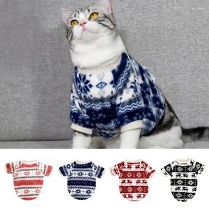 Dog Apparel Christmas Sweater Puppy Kitten Soft Vest Cats Outwear Roupfits for Theme Party