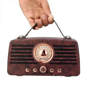 Głośniki nowe bobbox Wooden Wireless Bluetooth głośnik Retro FM Radio Altavoz Portatil Mini dźwięk Parlantes Portatil Aux Music Player