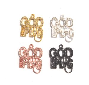 Strands 10st Aolly God Plug Charms för DIY -armband Bangle Making LTC0868 ~ LTC0871