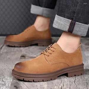 Dress Shoes Men's Fashion Trends Suede Oxford Outdoor Comfortable Durable Sneakers Lightweight Walking Mountaineering Travel