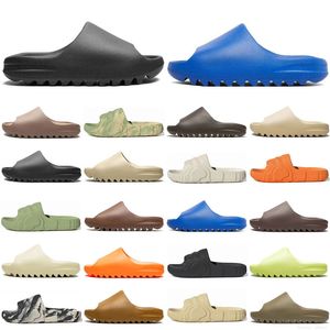 デザイナーのスライドマンスリッパonyx Bone Bone Azure Flax Pure Rectock Pair Ocher Glow Green Soot Soot Soot Black Core Womens Solid Slide Classics Slipper Eur 36-47