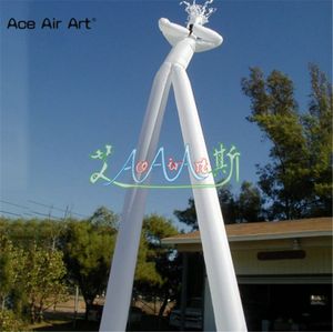 wholesale Giant higher design Inflatable double legs Sky characters dancers Musician Sax Player soccer player for sale