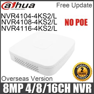 Luvas dahua nvr nvr41044ks2/l 4ch nvr41084ks2/l 8ch nvr41164ks2/l 16ch nova versão smart 1u mini nvr 1hdd h.265 sem porta poe