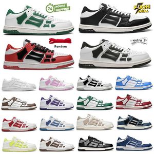 Amri Skel Top Hi Sneakers Bandana Spring Sneaker Amirl Men نساء أحذية غير رسمية مصمم أحذية منخفضة أحذية جلدية عظام تزيين إيفا سرير قدمت الرياضة 35-45