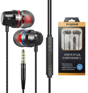 Metal Kabel -Ohrhörer Super Bass Subwoofer Earphone 35 -mm Sport Ohrhörer für Telefon Tablet PC Computer mit Mikrofonhandhänden PH2892594