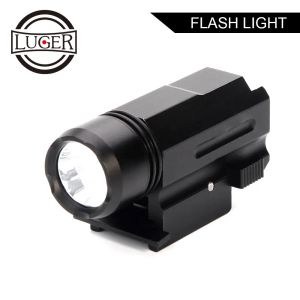 Escopos Luger caçar tocha de tocha de luz LED Glock Gun Flash Flash Light Torch Lanter