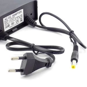 Новый 2024 AC/DC 12V 2A 2000MA CCTV -камера Адаптер питания на открытом воздухе.