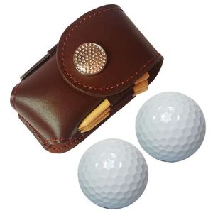 Borsa protettiva per PU Ball, borchie, cintura da golf, patta, borsa in vita in pelle