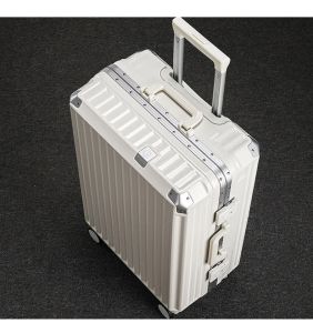 Luggage N6876 Luggage case female trolley case silent male small aluminum frame travel boarding password box