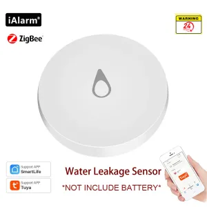 Controle ialarm zigbee liga de água vazamento de água sensor de imersão no detector de vazamento de alerta alerta de home smart à prova d'água