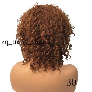 女性の巻き毛のかつらのゆるい波状かつら自然curly curly synthetic hat耐性編組フルウィッグと前髪99