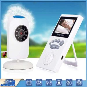 Monitors GB101 Baby Monitor Radio Nanny Music Intercom IR 24h Portable Baby Camera Baby Walkie Talkie Babysitter Wireless LCD Audio Vide