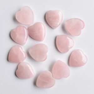 Pärlor 2023 Ny god kvalitet Natural Stone Heart Shape Cabochons Pärlor för smycken som gör 25 mm grossist 12st/Lot gratis frakt