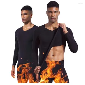 Men's Thermal Underwear Black Technology Graphene Mens Health Care Suit Antibacterial Fabric 24-hour Constant Temperature Suits