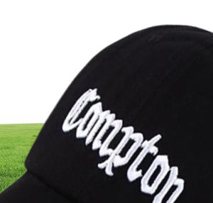 Compton Baseball Cap Men Women Snapback Hip Hop Hat Black White Cacquette J12251740823