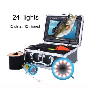 Accessori WF01B Finter per pesca di pesca alla pesca della pesca sotto l'acqua Luce LED LED 1200TVL Display da 9 pollici Display in tempo reale 15m 30m