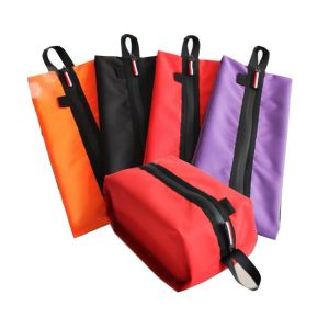 Torbalar Oxford Bez su geçirmez depolama torbası ayakkabı çanta ile fermuarlı taşınabilir ev açık hava seyahati taşıma giyim cep organizatör çanta