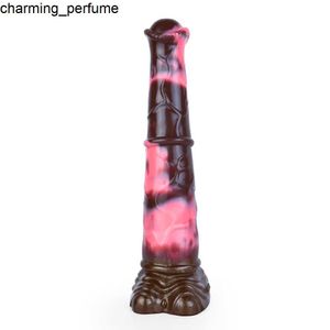 Dildo de cavalo longo com sucção Copa de alta qualidade vibrador de animais de silicone brinquedo sexual de sexo grande vibrador de animais realista