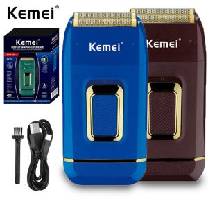 Shavers Oryginalne Kemei Electric Ghaver Hair Bardble Zarbble Electric Razor for Men Bald Head Narzędzie do golenia