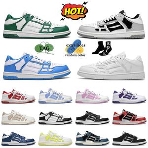 Casual Amirir Shoes Men Treinadores esqueletos Skelet Women Women Skel Skeleton Athletic Luxuric Blue Red Branco Preto Verde Gray Designer Runners Skel Top Low Sneakers 36-45