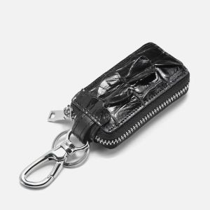 Brieftaschen 2022 Neues Dessinger Crocodile Skin Herrenauto Key Bag Business Genauer Lederschlüsselhalter Fashion Car Schlüsselbeutel 45