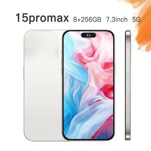 2024 I15 Pro Max Cell Telefony 7,3 cala smartfon 4G LTE 5G smartfony 16 GB RAM 1TB aparat 48MP 108MP Identyfikator twarzy GPS Octa Core Telefon komórkowy z Androidem Wysoka konfiguracja