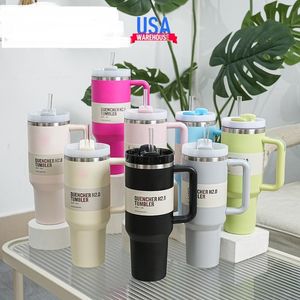 2024 New Sakura Pink Pool Citron Quencher H2.0 40 oz Stainless Steel Tumbler with Silicone Handle and Lid Straw Car Mug Cool Travel Water Bottle 5992