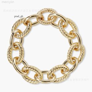 Designer David Yumans Yurma Jewelry Bracelet Xx Round Chain Buckle Bracelet Gold Woven Twisted Thread Handpiece Pure Gold Gild Valentine's Day Gifts 876