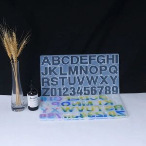 Keramikbuchstaben A bis Z Form Alphabet Nummer Silikonform Epoxidharzformen für DIY -Schmuck Erstellen Erkenntnisse Lieferungen Zubehör versorgen