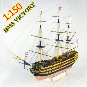 DIY ręcznie robiony statek montażowy 21 drewniany żeglarstwo 3D Victory Boat Prezent 240408