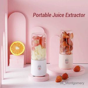 Juicers liquidificador portátil garrafa de fruta de fruta de 500 ml liquidificador de limão pessoal com 6 lâminas BPA cozinha grátis automática Travel Fresh Squeezer