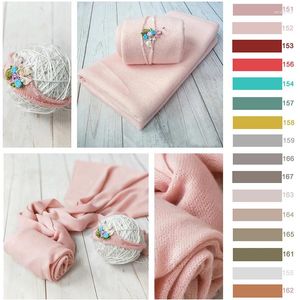 Decken weiche elastische Säuglingsbabypographie Wickeln Born PO Shoot Swaddle Stirnband 3pcs Sets große Größen