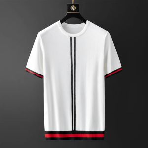 シャツminglu夏のメンズTシャツ丸い襟の半袖キントカジュアル男性TシャツファッションスリムフィットマンTシャツ3xl