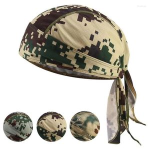 Berets Camouflage Beanies Bandana Taschentuch Head Man Pirate Hut Radhaube Sonnenschutz Sport atmungsaktivem Kopftuch