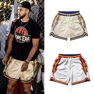 Summer Basketball Male Shorts Men Ins Style luźne bieganie tak samo jak Star Sport Gym Sport Flame Mass 240420