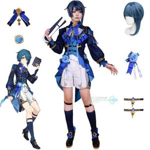 الأزياء الأنيمي Xingqiu cosplay لعبة genshinimpact xingqiu cosplay تأتي xing qiu dpavali تعال