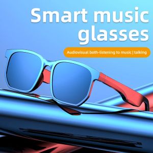 Controllo Smart Audio Glasses Conduction Conduction Wireless Bluetooth Cuffie Bluetooth Sports Strereo Waterproof Sun occhiali con microfono