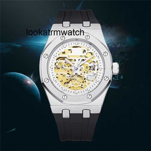 Роскошные часы Top Watch Leisure Diamond 2023 Gold Steel Case Новая резиновая механическая автоматическая переворота.