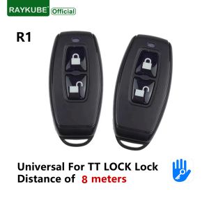 Controle Raykube 2pcs R1 sem fio 8 metros de controle remoto key smart fob trabalha com bloqueio tt bloqueio inteligente