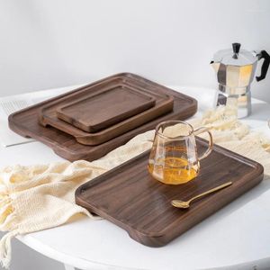 木製のティートレイは、豪華な装飾アクセサリーコーヒーウェアティーウェアウェアウェアセレモニーのキッチン料理を提供するためのキッチン料理を提供します