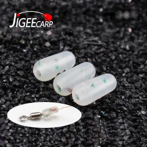 Accessoires Jiigeecarp 500pcs weiche Silikon -Raumpuffer Perlen Schock Gummi -Kugel Perlen Karpfenfischerei Knoten Schwenkprogramme Getriebe Großhandel