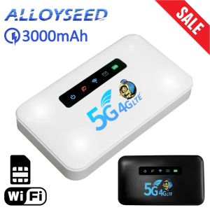 Routerów Gen2 4G WiFi Router LTE 150 Mbps CAT4 Portable MINI ROUTER z kartą karty SIM Hotspot Pocket 3000MAH do podróży na zewnątrz