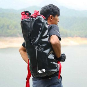 Backpack Drawstring Closure Rope Bag Climbing Caving Ropes Organizer Sports Outdoor Equipment Accessories 30L