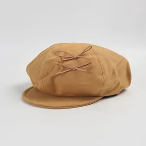 ベレー帽Octagonal Hat Women Sboy Cap Beret Cotton耐久性のある春秋画家屋外のアクセサリー