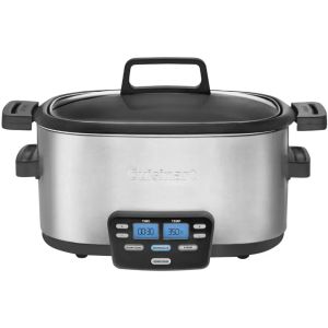 Multicokers 3in1 Cook Central 6quart Multicoker: медленная плита, коричневая/сжатая, пароход, серебро, кухонная посуда