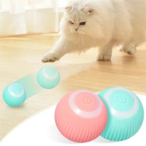 Toys Smart Cat Toys Automatic Rolling Cat Ball Electric Ball Cat Interactive Toy For Cats Training Selfmoving Kitten Toy Accessories