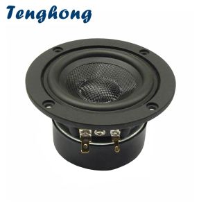 Hoparlörler tenghong 1pcs 3inch tam menzilli hoparlör Hifi 4/8ohm 15W Fiberglas Dokuma Bluetooth Ses Hoparlör Orta Tarafı Açık DIY