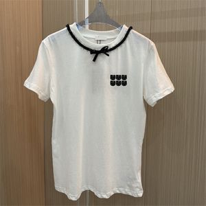 Письма Женская футболка Топы белые короткие рубашки T Roomts Luxury Designer Summer Casual Daily Tees